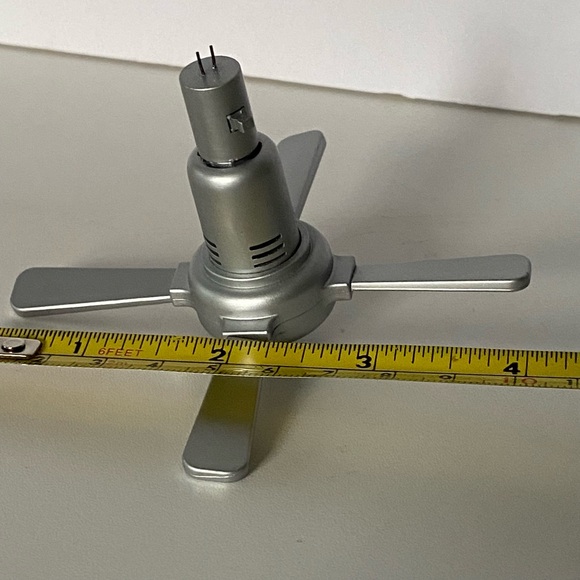 American Girl AG Mini Illuma Room Lighted Ceiling Fan Works Perfectly Rare Gray - Picture 12 of 16